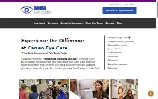 Caruso Eye Care website