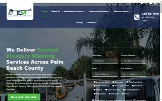 EM Pressure Washing website