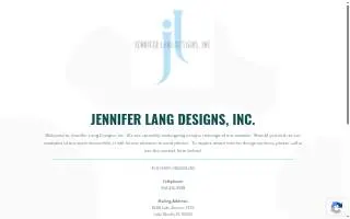 Jennifer Lang Designs website