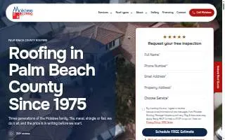 Molsbee Roofing website