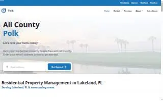 All County Polk Property Management of Bartow website