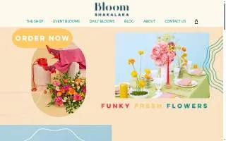 Bloom Shakalaka website