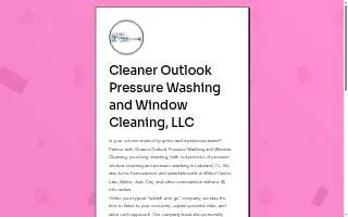 Cleaner Outlook Pressure Washing and Window Cleaning, LLC website