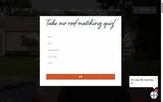High Tower Roofing website