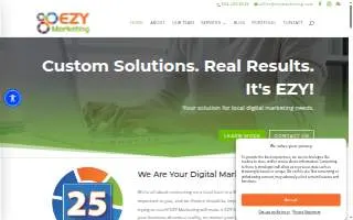 EZY Marketing website