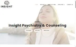 Insight Psychiatry & Counseling website