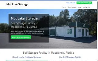 Mudlake Storage website