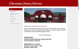 Christian Social Services website