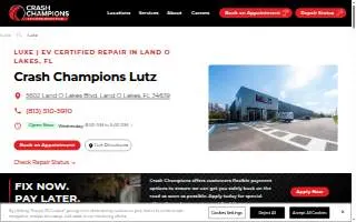 Crash Champions LUXE | EV Certified Repair Lutz website