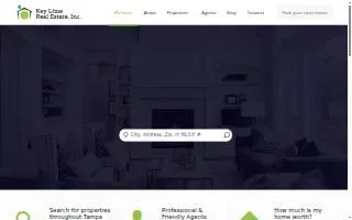 Key Lime Real Estate Inc website