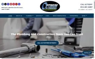 Optimum Plumbing LLC website