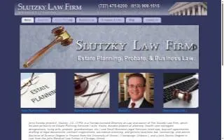 Slutzky Law Firm website