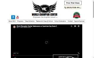 World Champion Center WCC Taekwondo Martial Arts School of Land O' Lakes