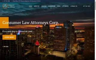 Consumer Law Attorneys website