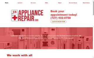 ER Appliance Repair LLC website