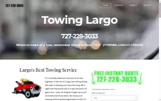 Towing Largo website