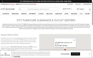 CITY Furniture of Lauderdale Lakes website
