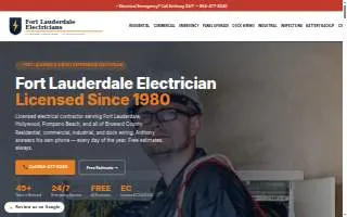 Fort Lauderdale Electricians website