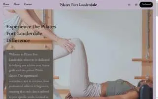 Pilates Fort Lauderdale website