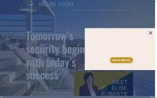 Secure Today Financial website