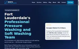 Tyler Bentz Pressure Washing of Lauderdale Lakes website