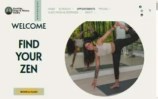 ZenVida Yoga & Fitness Studio website