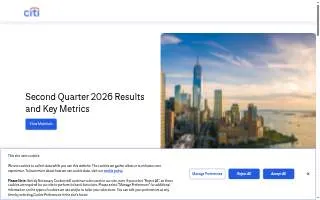 Citi Personal Wealth Management website