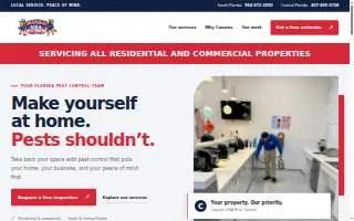 Cousins USA Pest Control, Inc. website