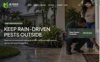 In Touch Pest Control of Lauderhill website
