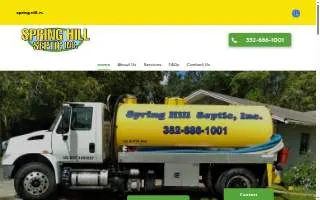 Spring Hill Septic website
