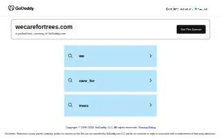 We Care For Trees LLC website