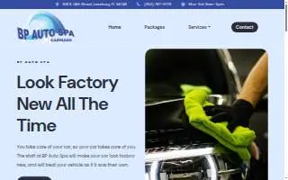 BP Auto Spa website