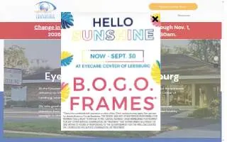 Eyecare Center of Leesburg website