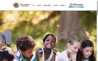 First Academy Preschool website