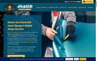 Hunter Signs & Wraps website