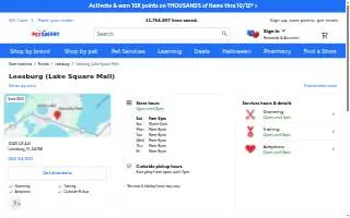 PetSmart of Leesburg website