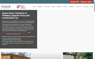 Superior Fence & Rail of Hartford website