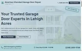 American Standard Garage Door Repair website