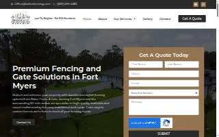 Baker Fence & Gate website