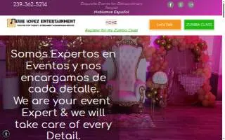 Ellie Lopez Entertainment website