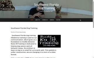 Roots K9 Training website