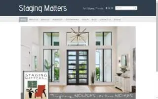 Staging Matters website