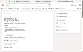 Walgreens Pharmacy of Lehigh Acres website