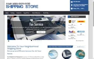 Your Neighborhood Shipping Store website