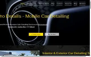 Homestead Pro Details - Mobile Car Detailing website