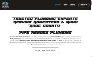 Pipe Heroes Plumbing LLC of Leisure City website
