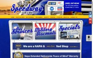 Speedway Car Care website