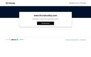 Thunder Alley website
