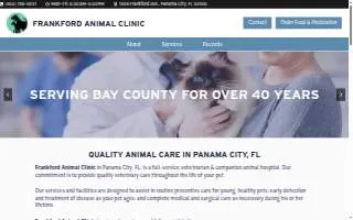 Frankford Animal Clinic website