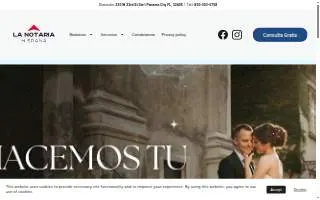 LA Notaria Hispana website